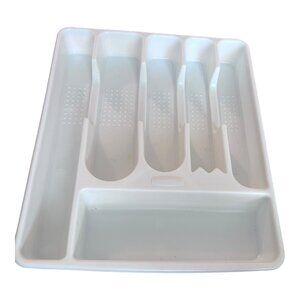 Rubbermaid Tray Cutlery Silverware Flatware Drawer Organizer Vtg 2925 White 1994